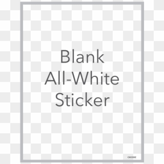 Standard-format Internal Sticker, Blank Page - Paper Product, HD Png Download