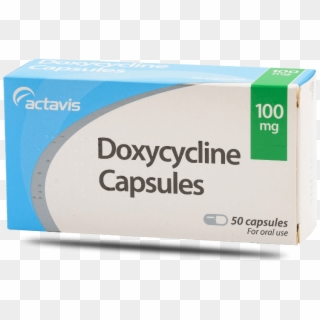 Doxycycline Actavis 100mg 50 Tablets - Box, HD Png Download