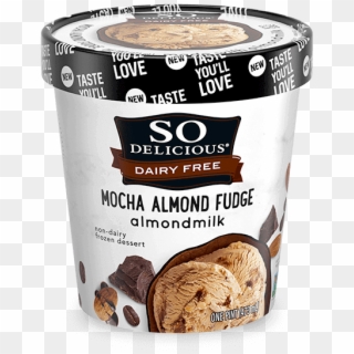 Mocha Almond Fudge - So Delicious Coconut Milk Ice Cream Cookie Dough, HD Png Download