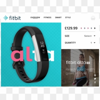Ux Product Card For A Fitbit Alta Hr - Circle, HD Png Download