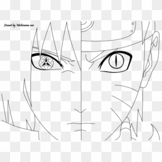 Drawn Naruto Madara - Draw Sasuke And Naruto, HD Png Download