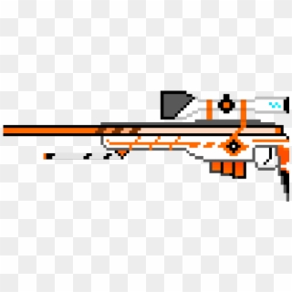 Drawn Sniper Pixel Art - Sniper Rifle, HD Png Download