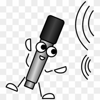 Microphone, Sound, Waves, Listening, Comic, Funny - Mike Clipart, HD Png Download