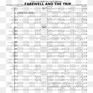 Farewell And The Trip Sheet Music Composed By Music - Flying Cadets Sheet Music, HD Png Download