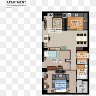 Ashton Apartment - Floor Plan, HD Png Download