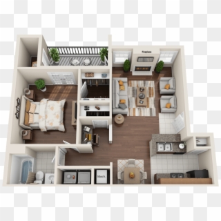 Spacious And Open 1-bedroom Apartment In Atlanta - Apartment, HD Png Download