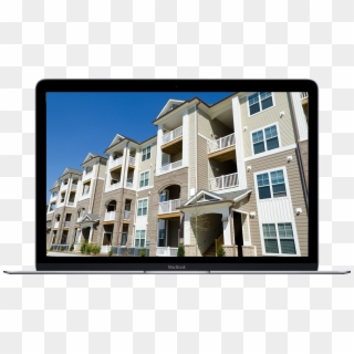 Apartment Industry Employment Surveys Laptop - Apartment Buildings, HD Png Download