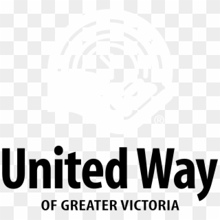 United Way Of Greater Victoria Logo Black And White - United Way Victoria, HD Png Download