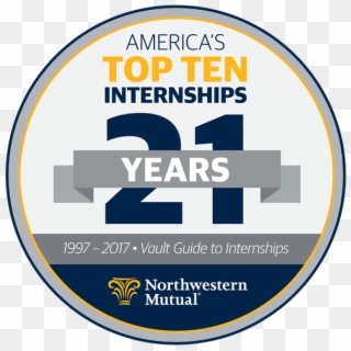 Top 10 Internships Graphic - America's Top 25 Internships Northwestern Mutual, HD Png Download