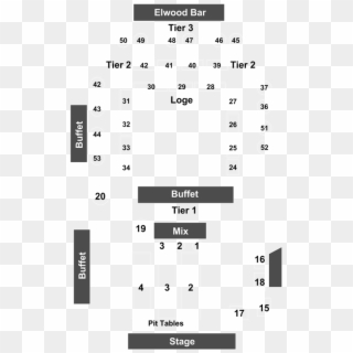 House Of Blues New Orleans Seating Chart, HD Png Download