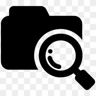 Search Folder Interface Symbol - Eye Magnifying Glass Icon, HD Png Download