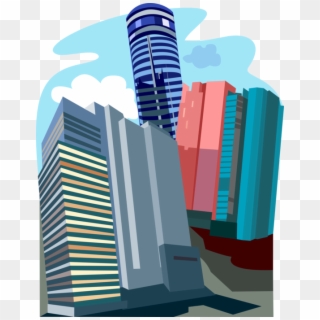 Vector Illustration Of Hong Kong Office Skyscraper - Graphic Design, HD Png Download