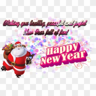 New Year Wishes Png Free Image Download - Santa Christmas Images Hd, Transparent Png
