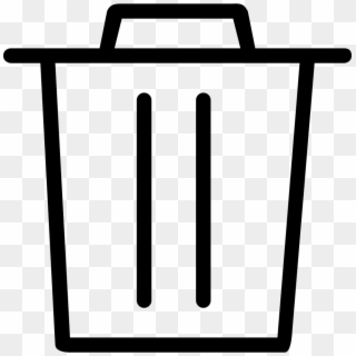 Dustbin - Bin Icon White Png, Transparent Png