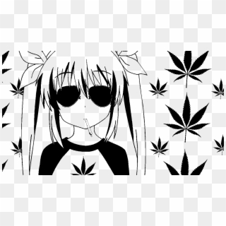 19kib, 1280x720, Renge - Anime Girl Smoking Weed, HD Png Download