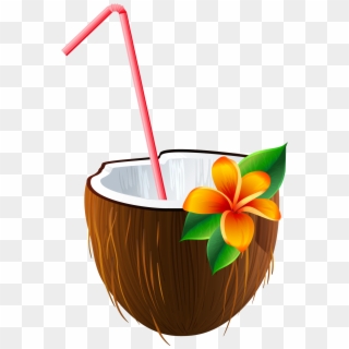 Exotic Clipart Moana - Transparent Background Coconut Drink Clipart, HD Png Download