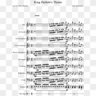 King Dedede's Theme Sheet Music Composed By Yoko Shimomura - Centuries Sheet Music For Euphonium, HD Png Download