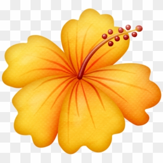 Banner Royalty Free Stock Lliella Gumamela Png Clip - Hawaiian Flowers Yellow And Orange, Transparent Png