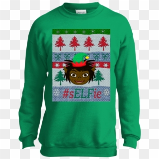 Christmas Sweatshirt- Little Dreadlocks - Sweatshirt, HD Png Download