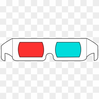 3d Glasses Red Cyan - Red Cyan Glasses, HD Png Download