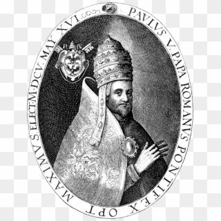 Pope Paul V By Crispyn De Passe - Portret Van Paus Gregorius Xv, HD Png Download