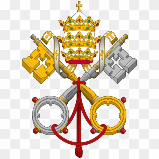 The Coat Of Arms Of The Holy See, With The Crossed - Vatican City, HD Png Download