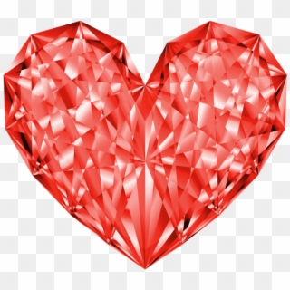Brilliant Heart Red Png - Clip Art, Transparent Png