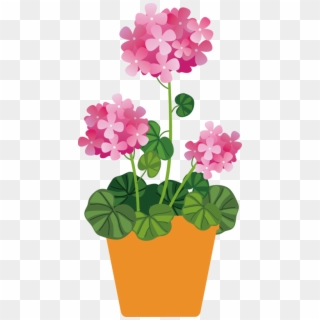 E2576a88 - Flower In Pot Clipart, HD Png Download