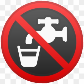 Non Potable Water Icon - Emoji Agua, HD Png Download