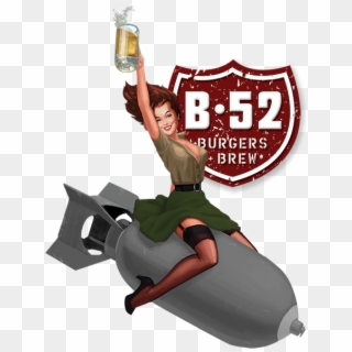 Artistic Representation Of A World War Two Style Pinup - B 52 Bomber Girl, HD Png Download