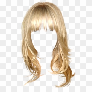Bangs Sticker - Female Blonde Hair Png, Transparent Png