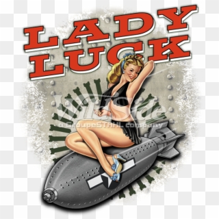 Lady Luck Pin Up Girl, HD Png Download