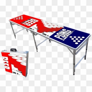8' Professional Foldable Beer Pong Table - Beer Pong, HD Png Download