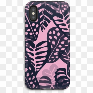 Tropical Plants Navy - Mobile Phone Case, HD Png Download