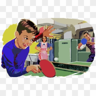 Table Tennis The Basic Rules You Need To Know Before - Familia Retro Png, Transparent Png