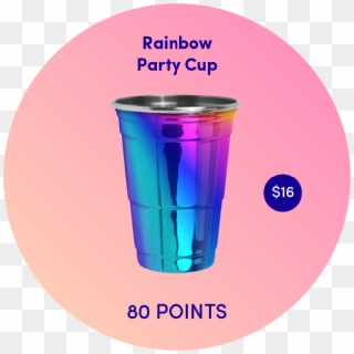 Rainbow Party Cup Copper - Rainbow Party Cup, HD Png Download