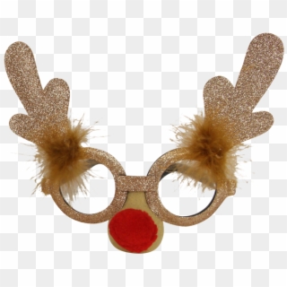 Festive Rudolph Christmas Party Glasses, HD Png Download
