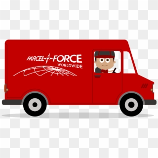 Mail Clipart Shipping Truck - Parcel Force Delivery, HD Png Download