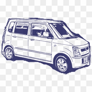 Compact Van,van,suzuki Wagon R - Compact Van, HD Png Download