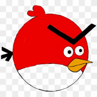Why Isn T He Looks Angry Angrybirds Drawing Redbird, HD Png Download