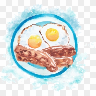 Fried Egg Breakfast And - Fried Egg, HD Png Download