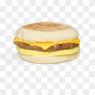 Transparent American Cheese Png - Sausage Egg And Cheese Muffin, Png Download