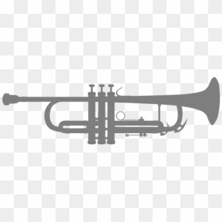 Trumpet Silhouette Musical Instruments Clip Art - Trumpet Clip Art, HD Png Download