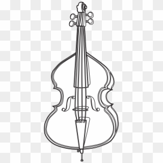 Cello Black And White - Drawings Of A Cello, HD Png Download