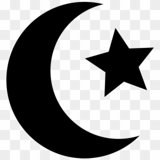 Symbol Of Islam - Moon And Star Shapes, HD Png Download