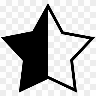 A Half Star Rating Comments - Rating Star And Half Star Png, Transparent Png