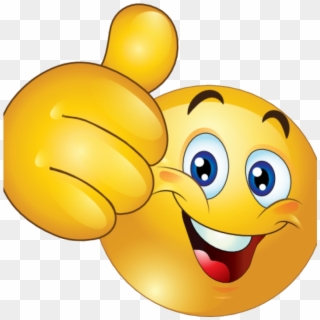 Thumbs Up Clipart Free Happy Smiley Emoticon Face Transparent - Smiley Face Thumb Up, HD Png Download