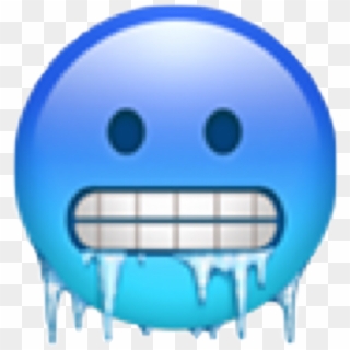 Freezing Emoji Iphone, HD Png Download