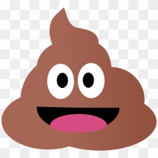 Transparent Poop Emoji - Popo Png, Png Download