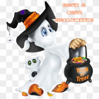 Cute Halloween Ghost Clipart, HD Png Download